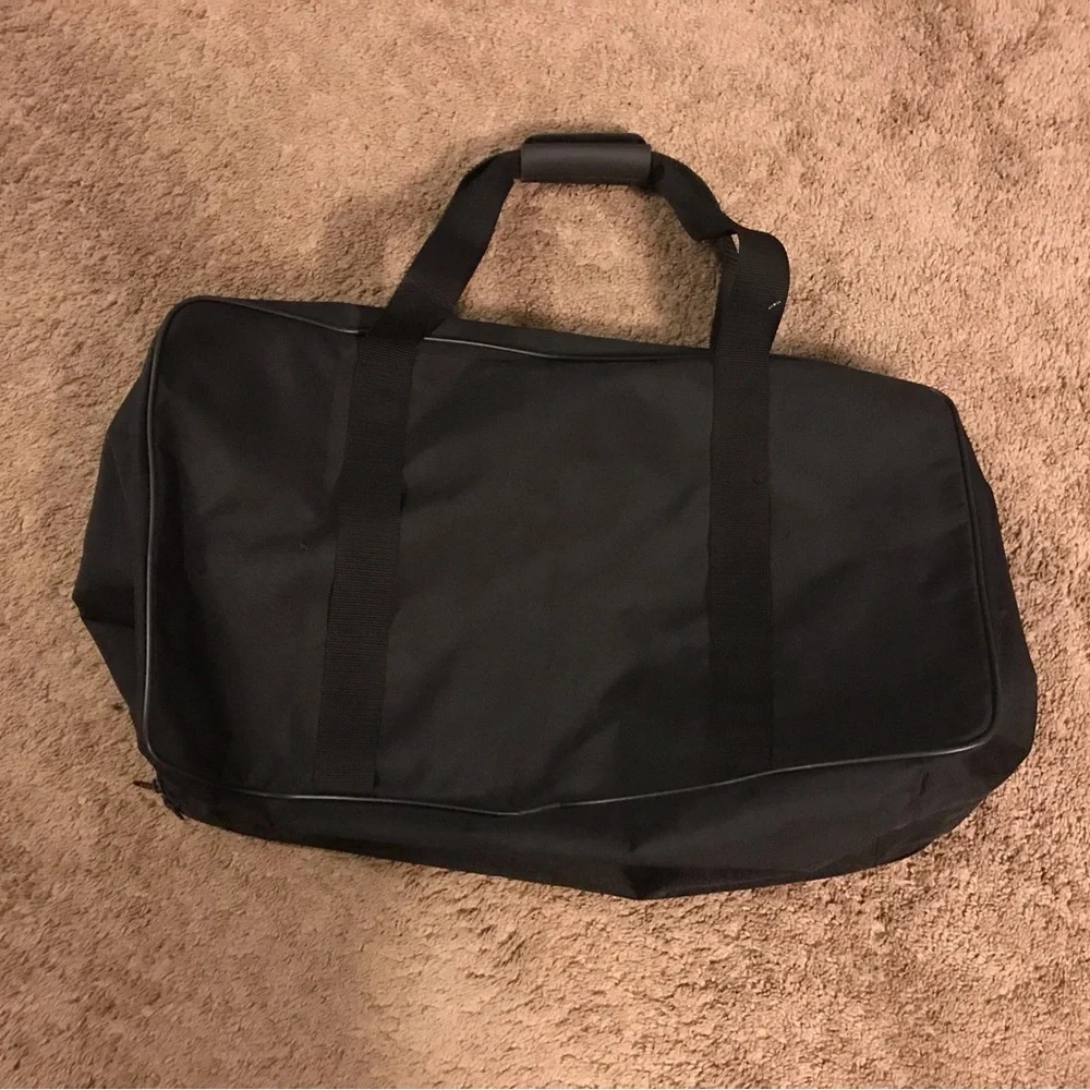 Harley Davidson Black Canvas Duffle Bag Travel Carry On Biker 22